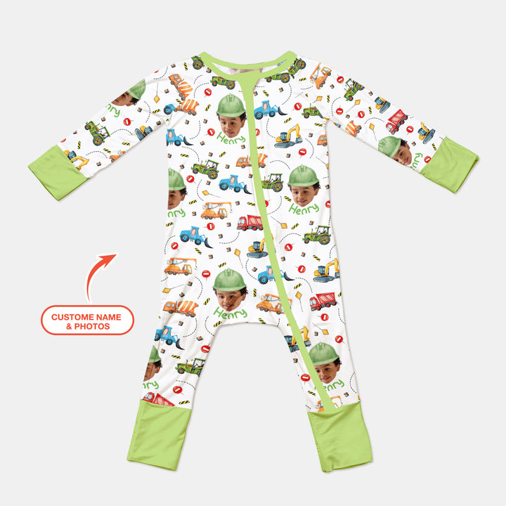 Custom Photo Little Construction Heroes Convertible Zippy