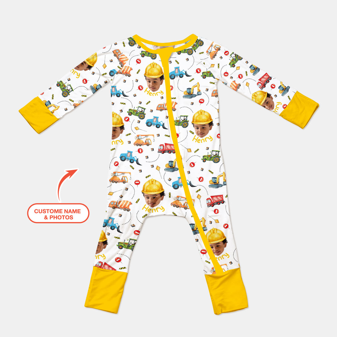 Custom Photo Little Construction Heroes Convertible Zippy