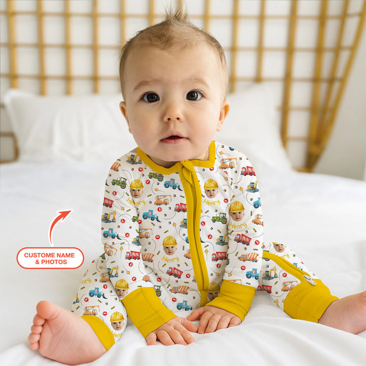 Custom Photo Little Construction Heroes Convertible Zippy