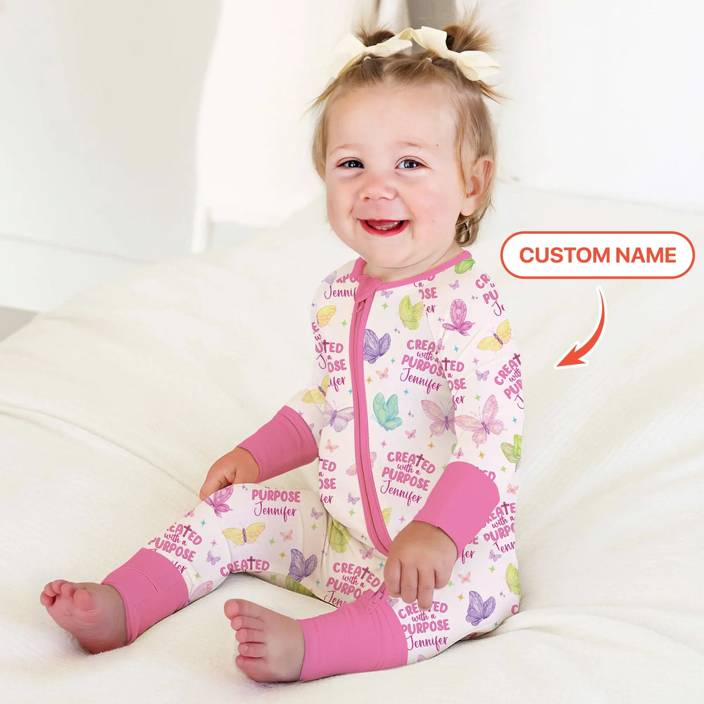 Created With A Purpose Custom Name Convertible Zippy , Created With A Purpose Custom Name Convertible Zippy - 0-3M
