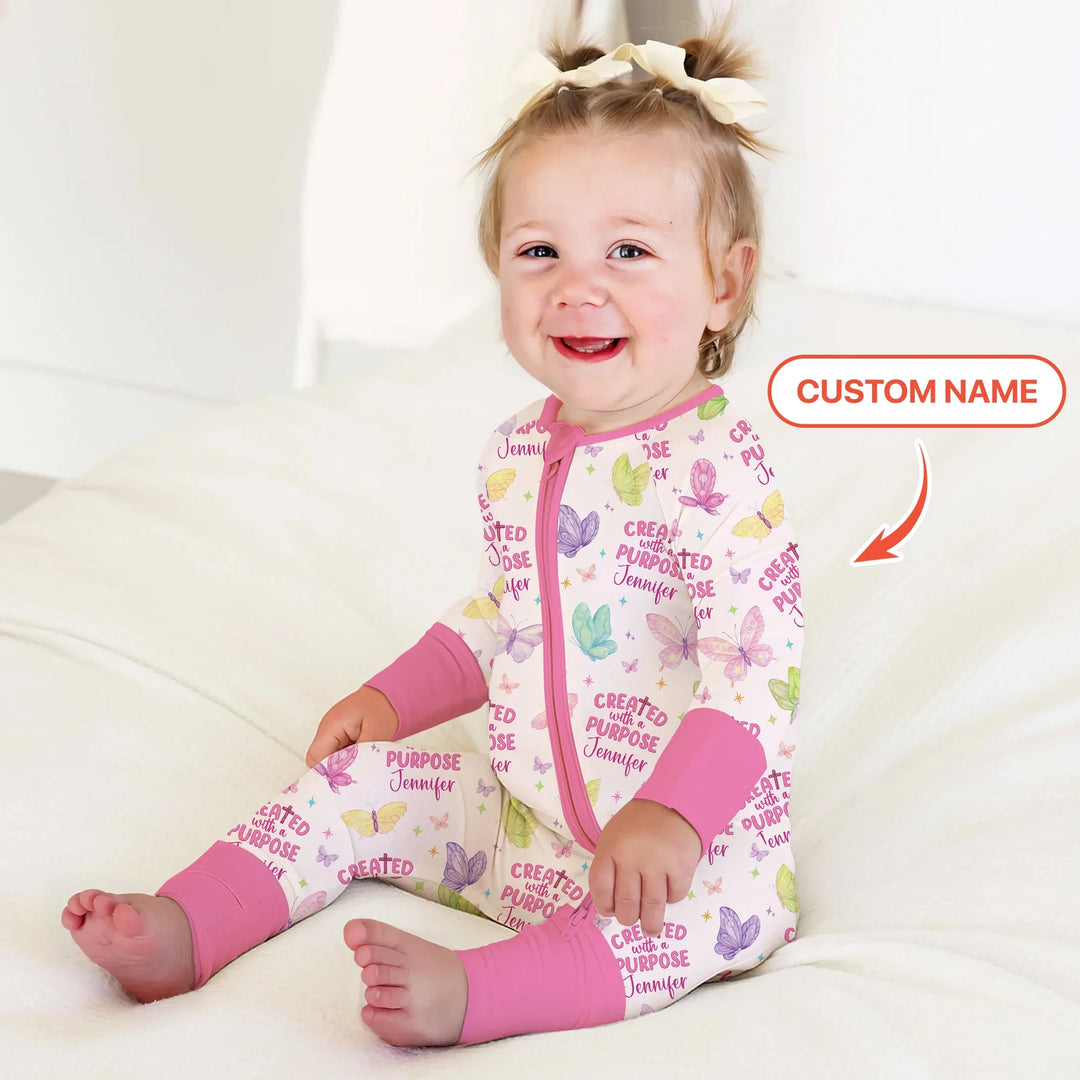 Created With A Purpose Custom Name Convertible Zippy , Created With A Purpose Custom Name Convertible Zippy - 0-3M
