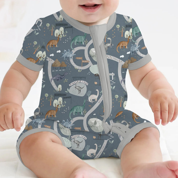 Dinosaur Route Map Shorty Zippy , Dinosaur Route Map Shorty Zippy - 0-3M