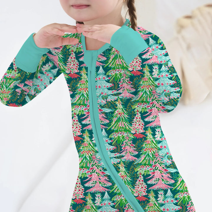 Brushstroke Merry Trees Convertible Zippy , Brushstroke Merry Trees Convertible Zippy - 0-3M