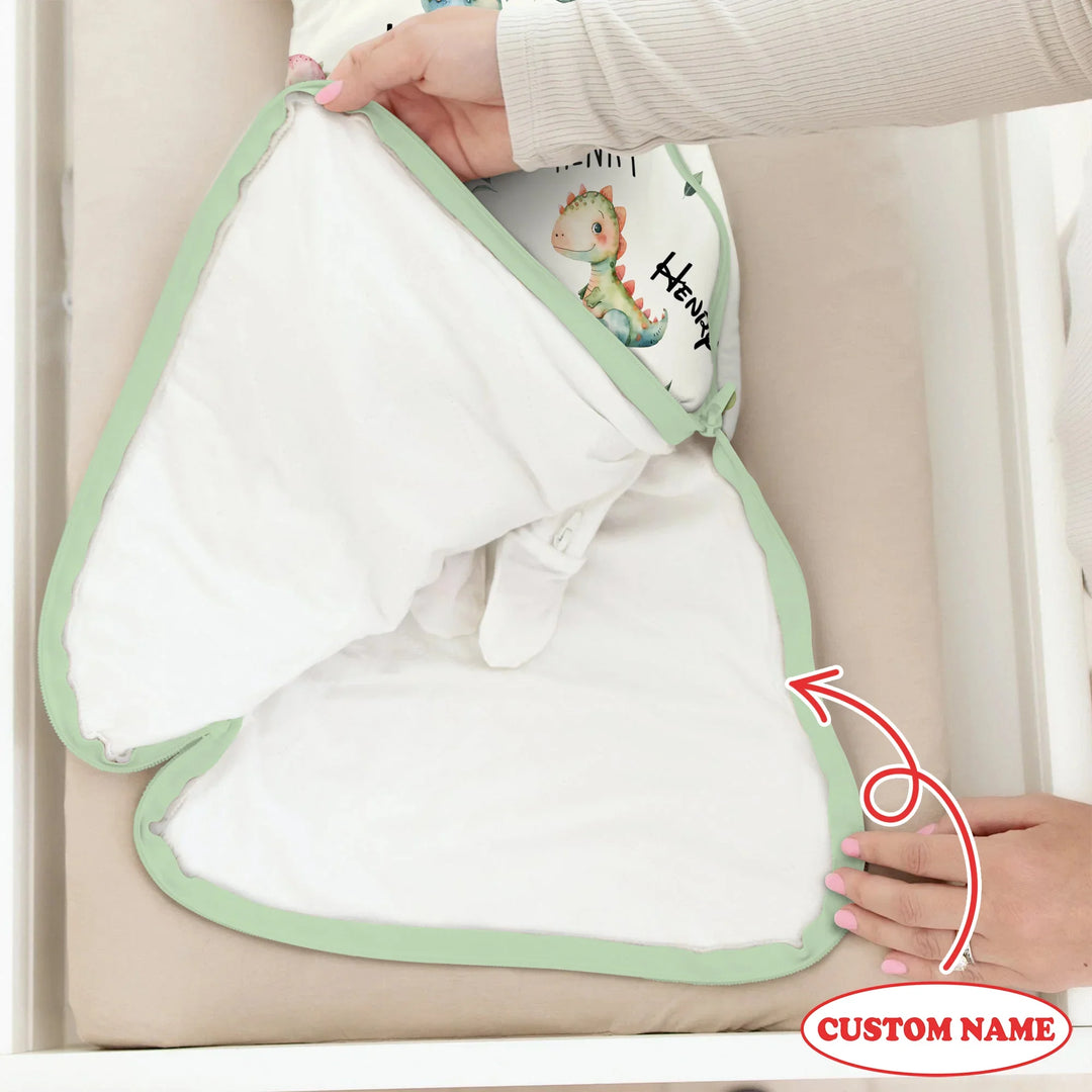 Dinosaur Custom Name Sleep Bag 1.0 TOG , Dinosaur Custom Name Sleep Bag 1.0 TOG - XS