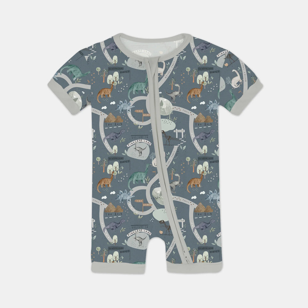 Dinosaur Route Map Shorty Zippy , Dinosaur Route Map Shorty Zippy - 0-3M