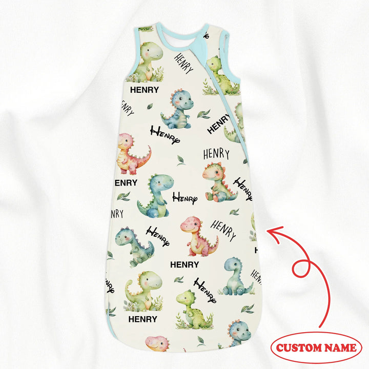 Dinosaur Custom Name Sleep Bag 1.0 TOG , Dinosaur Custom Name Sleep Bag 1.0 TOG - XS