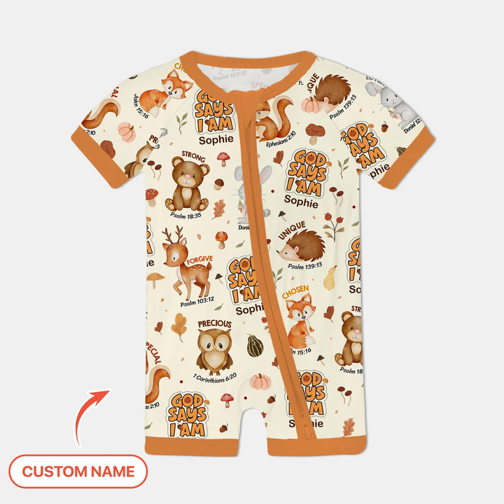 God Says I Am Autumn Faith Shorty Zippy , God Says I Am Autumn Faith Shorty Zippy - 0-3M