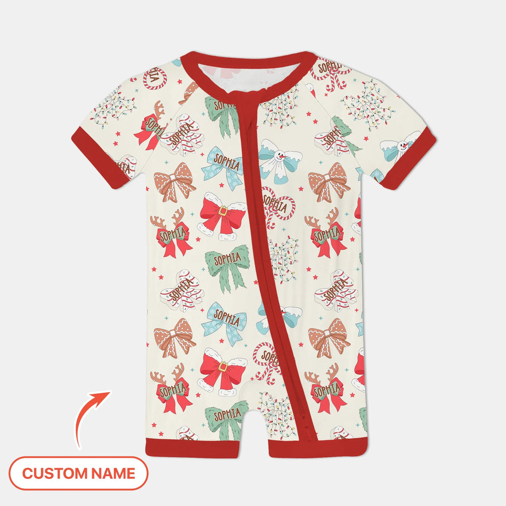 Custom Retro Bowl Christmas Shorty Zippy , Custom Retro Bowl Christmas Shorty Zippy - 0-3M