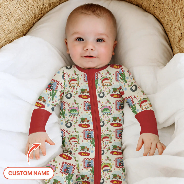 Gerippte Babykleidung mit individuellem Foto - Weich & Skizzenhaft