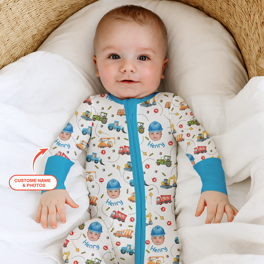 Custom Photo Little Construction Heroes Convertible Zippy