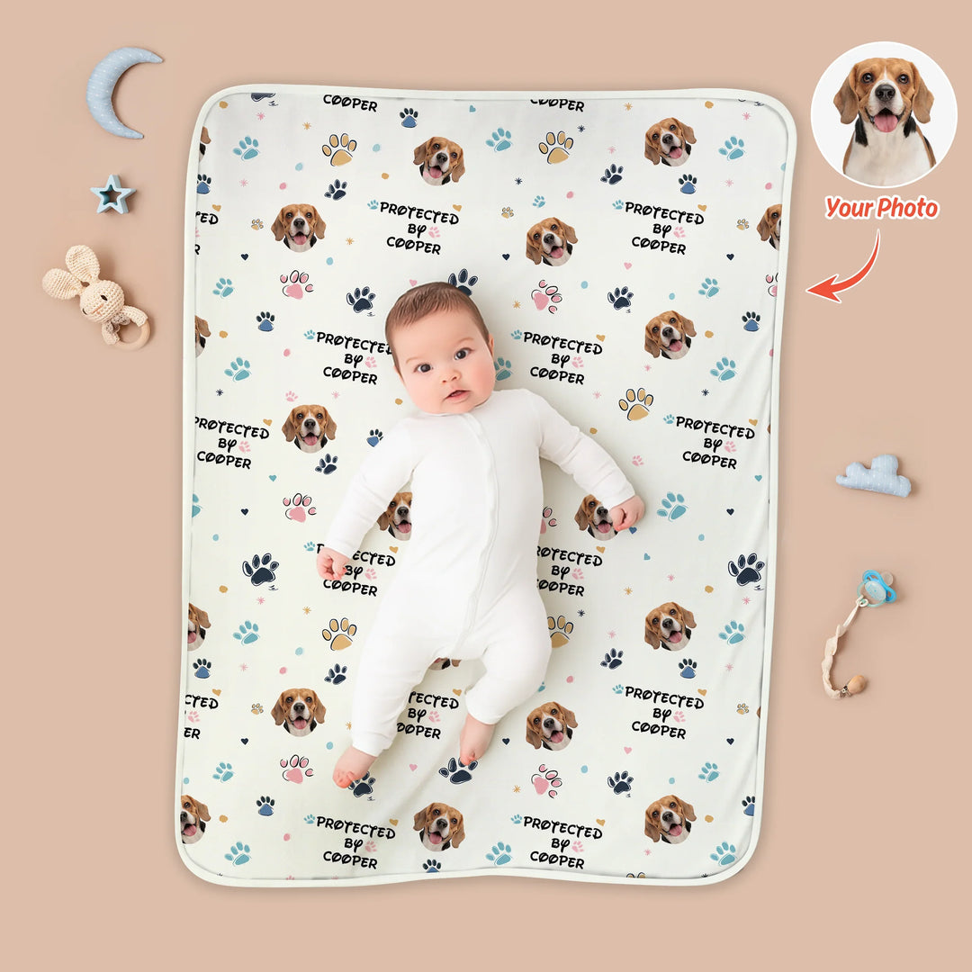 Custom Dog Pattern Toddler Blanket , Custom Dog Pattern Toddler Blanket - Default Title