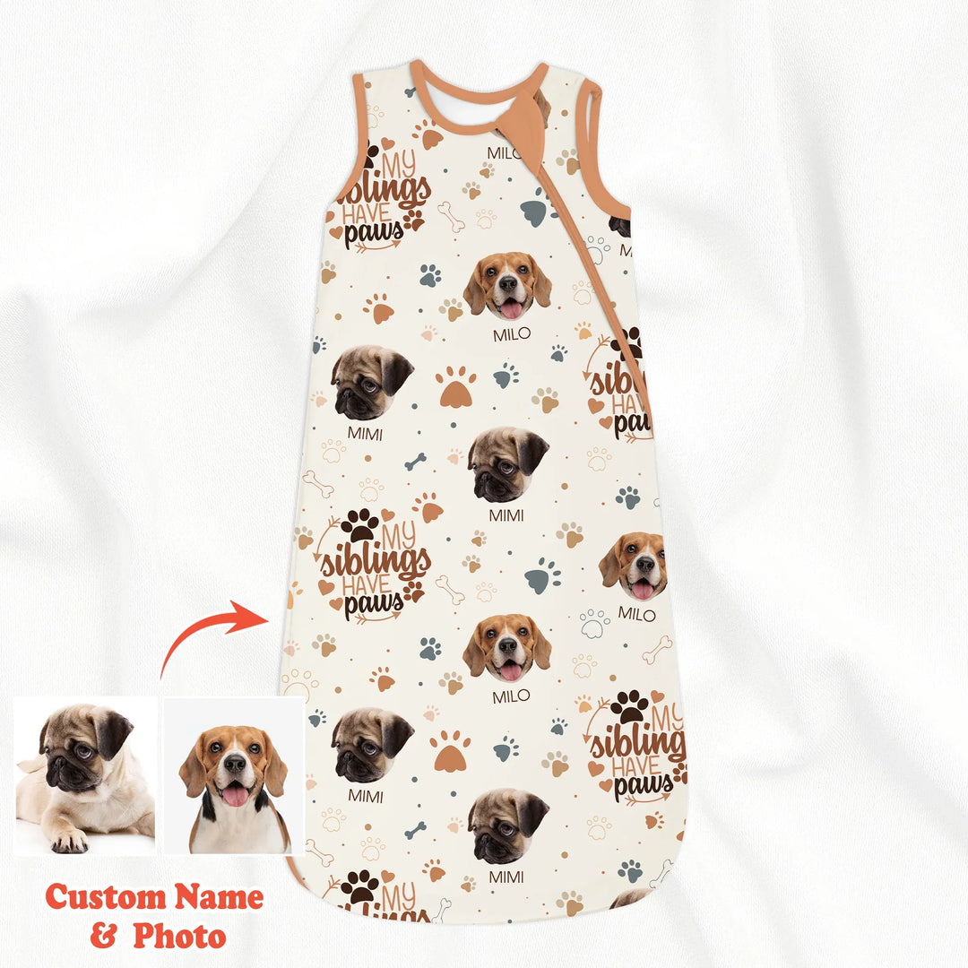 My Siblings Have Paws Sleep Bag 1.0 TOG , My Siblings Have Paws Sleep Bag 1.0 TOG - XS
