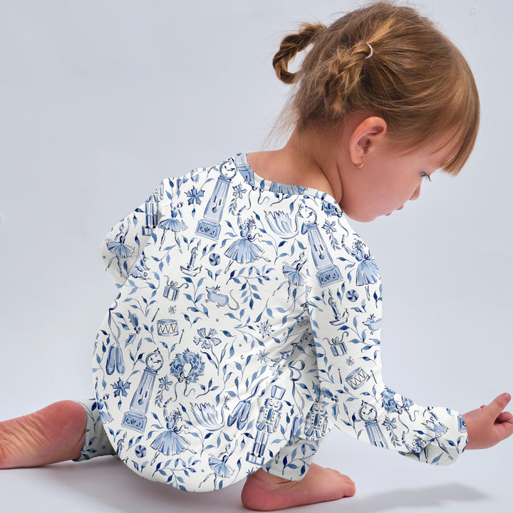 Gerippte Babykleidung mit individuellem Foto - Weich & Skizzenhaft