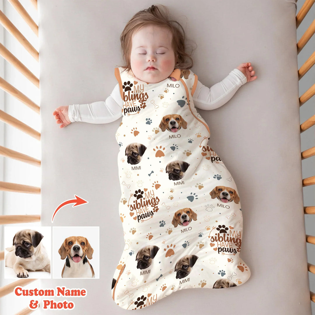 My Siblings Have Paws Sleep Bag 1.0 TOG , My Siblings Have Paws Sleep Bag 1.0 TOG - XS
