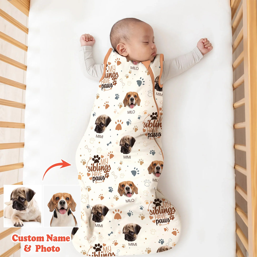 My Siblings Have Paws Sleep Bag 1.0 TOG , My Siblings Have Paws Sleep Bag 1.0 TOG - XS