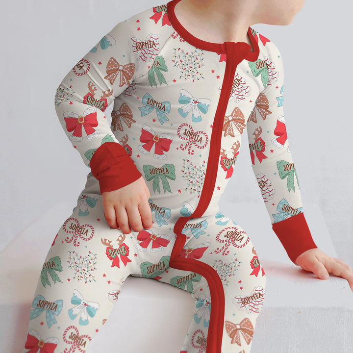 Custom Retro Bowl Christmas Convertible Zippy , Custom Retro Bowl Christmas Convertible Zippy - 0-3M