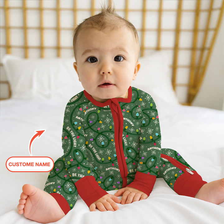 Custom Name Be The Light Christmas Convertible Zippy