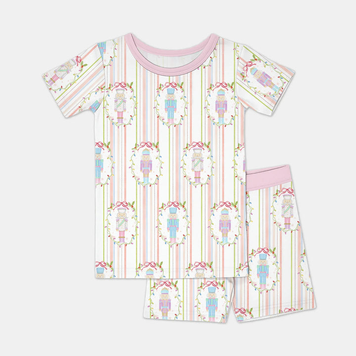 Christmas Nutcracker Two Piece Short Sleeve Shorts Pajama Set , Christmas Nutcracker Two Piece Short Sleeve Shorts Pajama Set - 12-18M