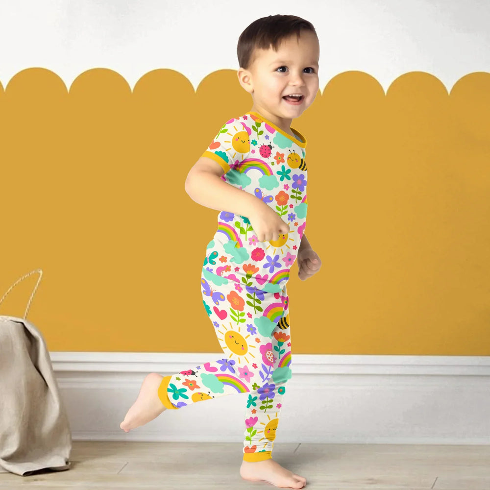 Summer Sunshine Two Piece Short Sleeve Pajama Set , Summer Sunshine Two Piece Short Sleeve Pajama Set - 12-18M
