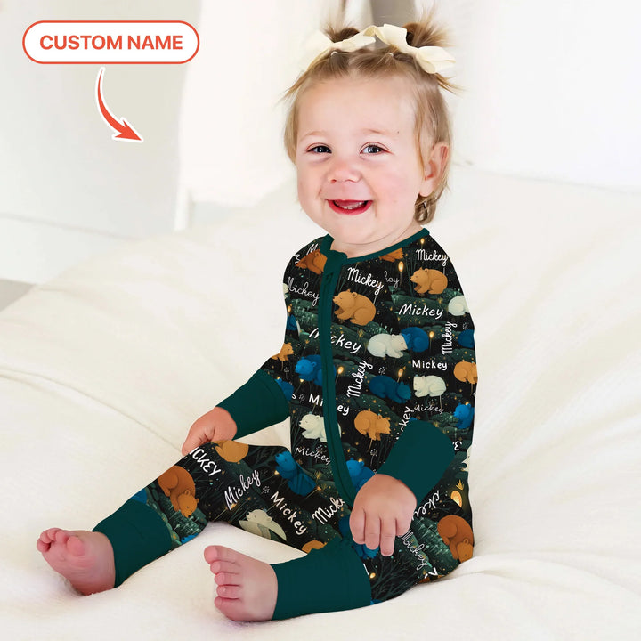 Woodland Whimsy Custom Name Convertible Zippy , Woodland Whimsy Custom Name Convertible Zippy - 0-3M