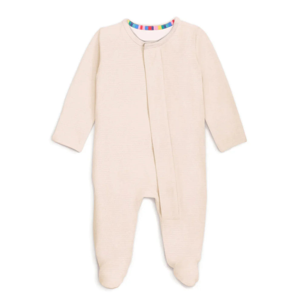 Blush Magnetic Footie Romper , Blush Magnetic Footie Romper - Newborn