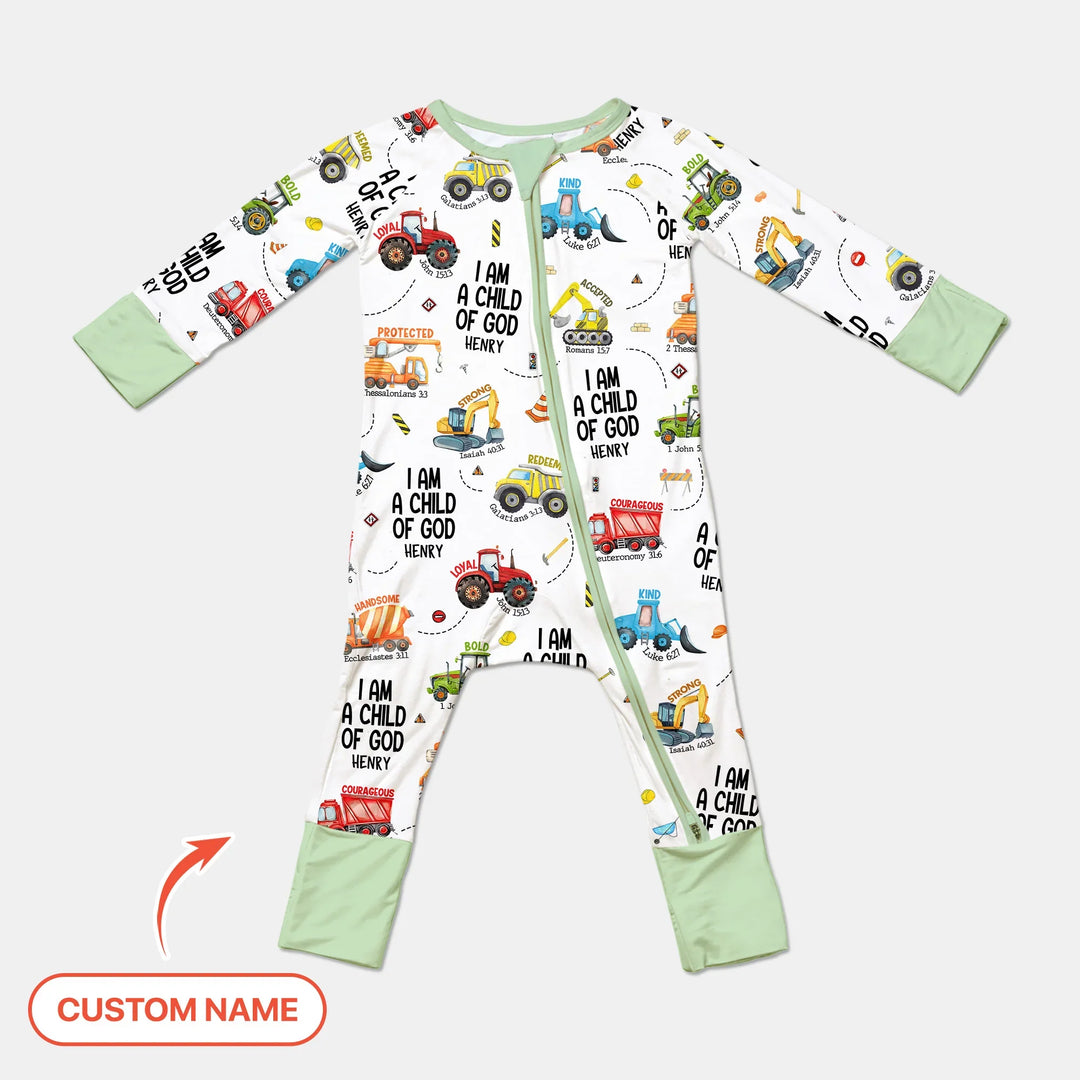 I Am A Child Of God Custom Name Convertible Zippy , I Am A Child Of God Custom Name Convertible Zippy - 0-3M
