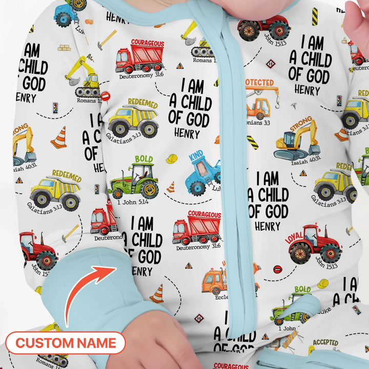 I Am A Child Of God Custom Name Convertible Zippy , I Am A Child Of God Custom Name Convertible Zippy - 0-3M