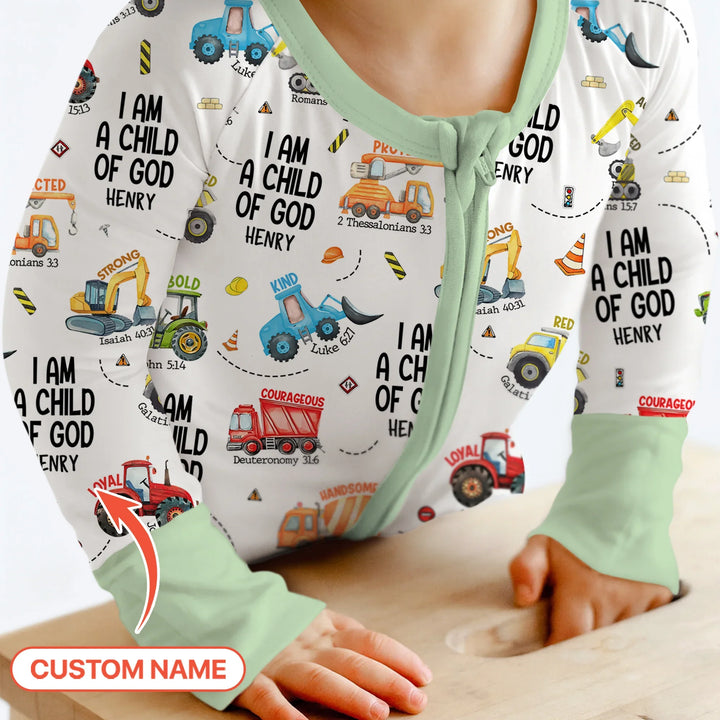 I Am A Child Of God Custom Name Convertible Zippy , I Am A Child Of God Custom Name Convertible Zippy - 0-3M