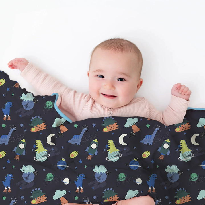 Dinosaurs Astronauts Toddler Blanket