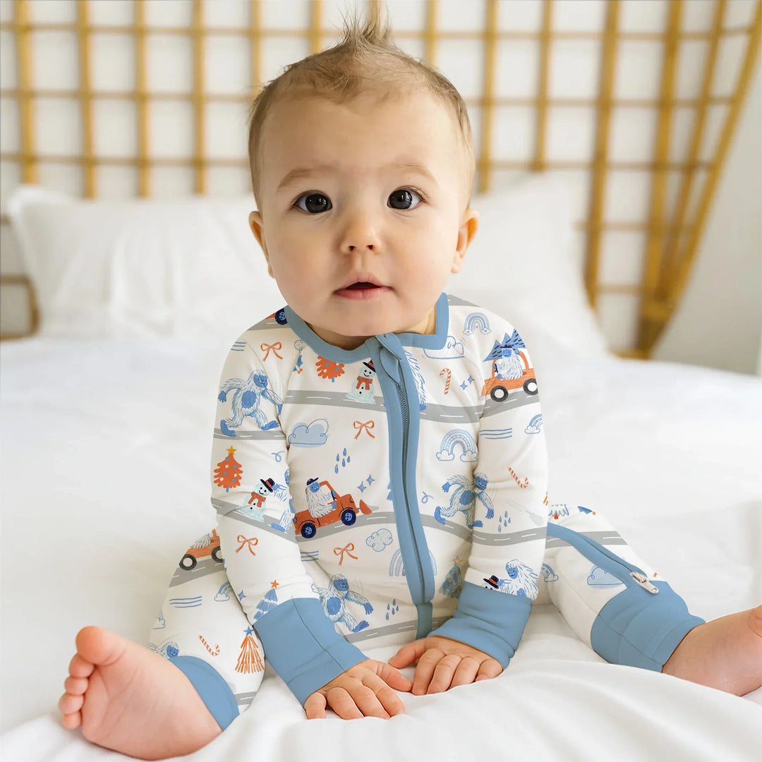 Gerippte Babykleidung mit individuellem Foto - Weich & Skizzenhaft