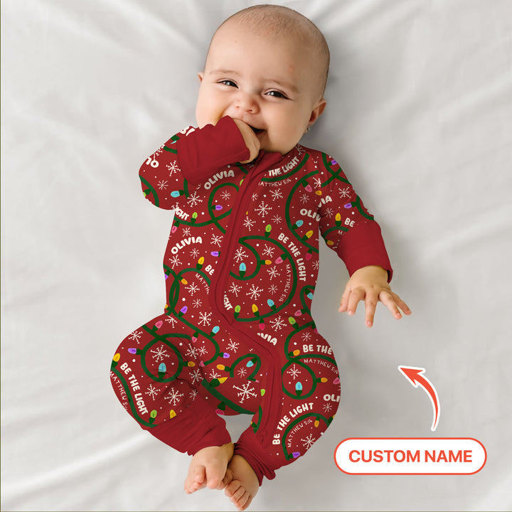 Custom Name Be The Light Christmas Convertible Zippy