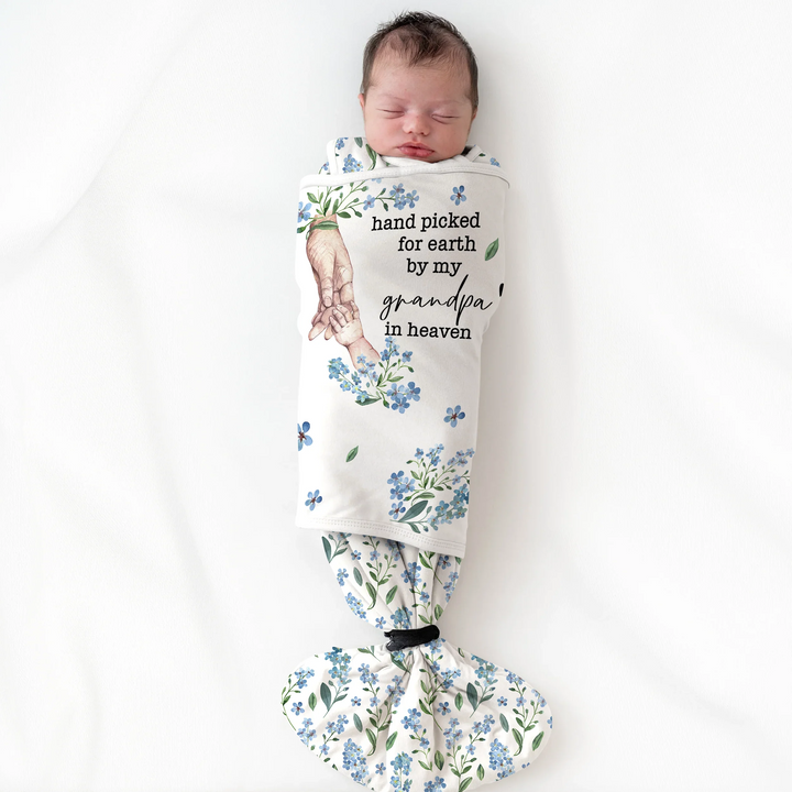 Custom Floral Sleep Bag Swaddler - Hand picked for earth , Custom Floral Sleep Bag Swaddler - Hand picked for earth - XS