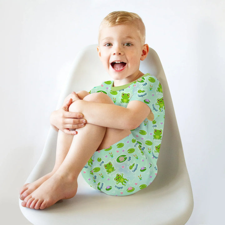 Zweiteiliges Pyjama-Set mit kurzen Ärmeln und Shorts im Sommer-Design