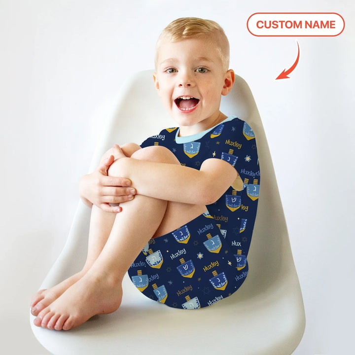 Zweiteiliges Pyjama-Set mit kurzen Ärmeln und Shorts im Sommer-Design