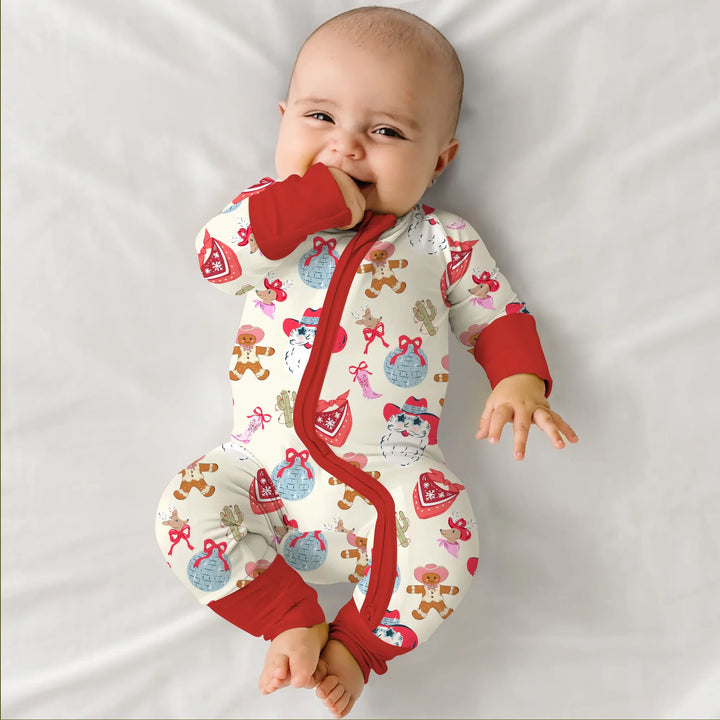 Lovely Western Christmas Girl Convertible Zippy , Lovely Western Christmas Girl Convertible Zippy - 0-3M