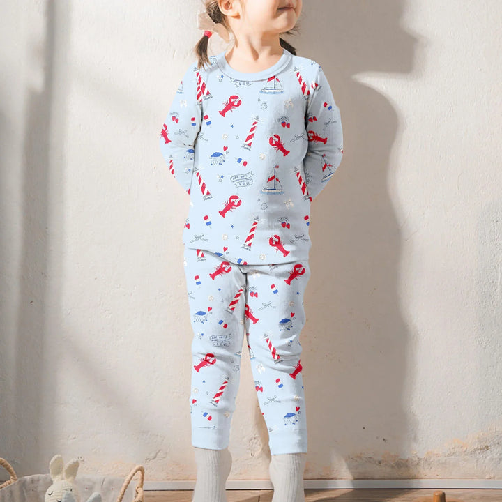 East Coast Two Piece Long Sleeve Pajama Set , East Coast Two Piece Long Sleeve Pajama Set - 12-18M