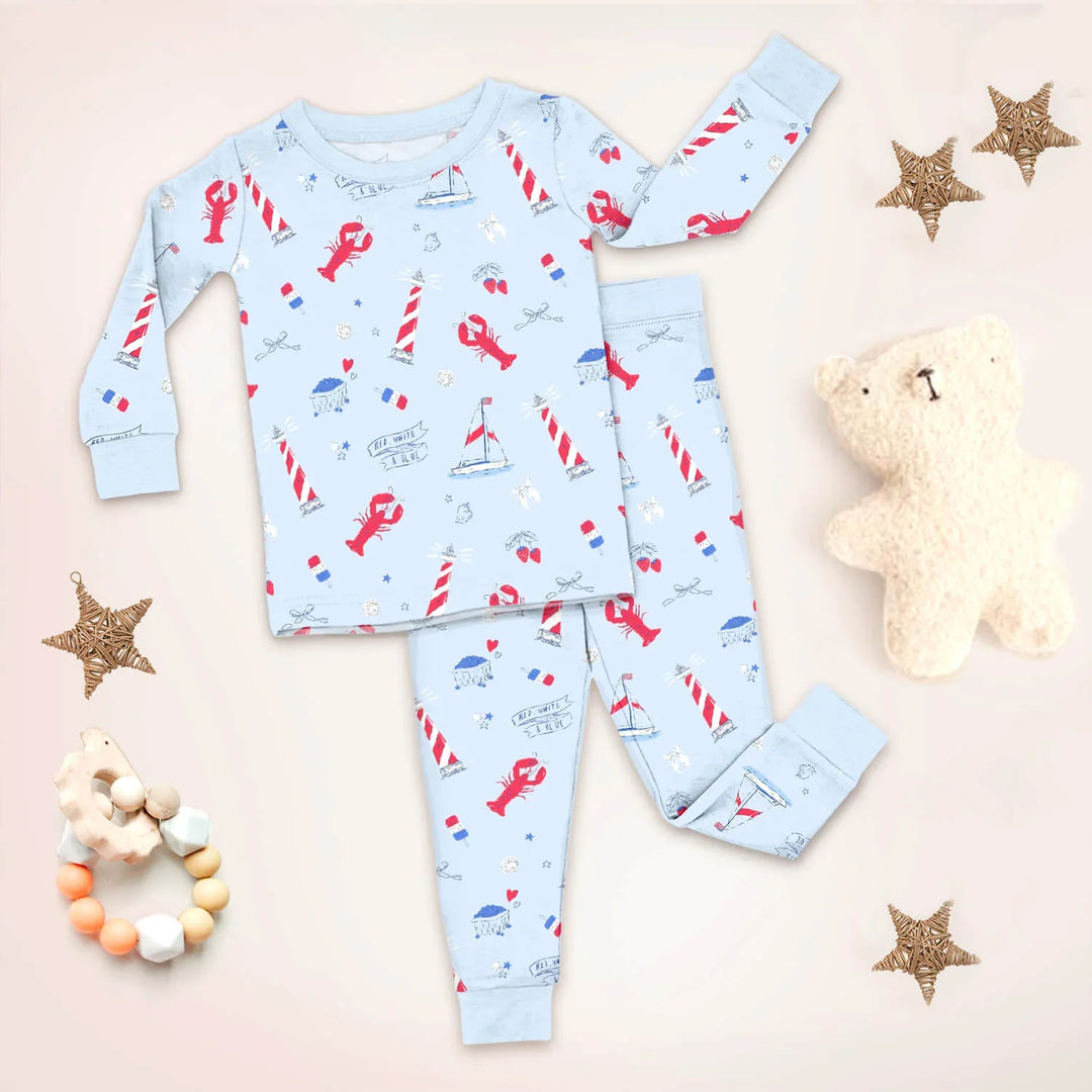 East Coast Two Piece Long Sleeve Pajama Set , East Coast Two Piece Long Sleeve Pajama Set - 12-18M