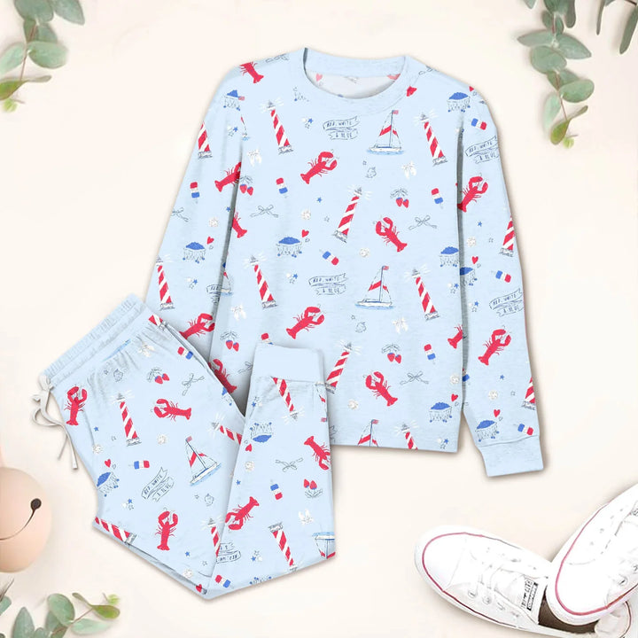East Coast Two Piece Long Sleeve Pajama Set , East Coast Two Piece Long Sleeve Pajama Set - 12-18M