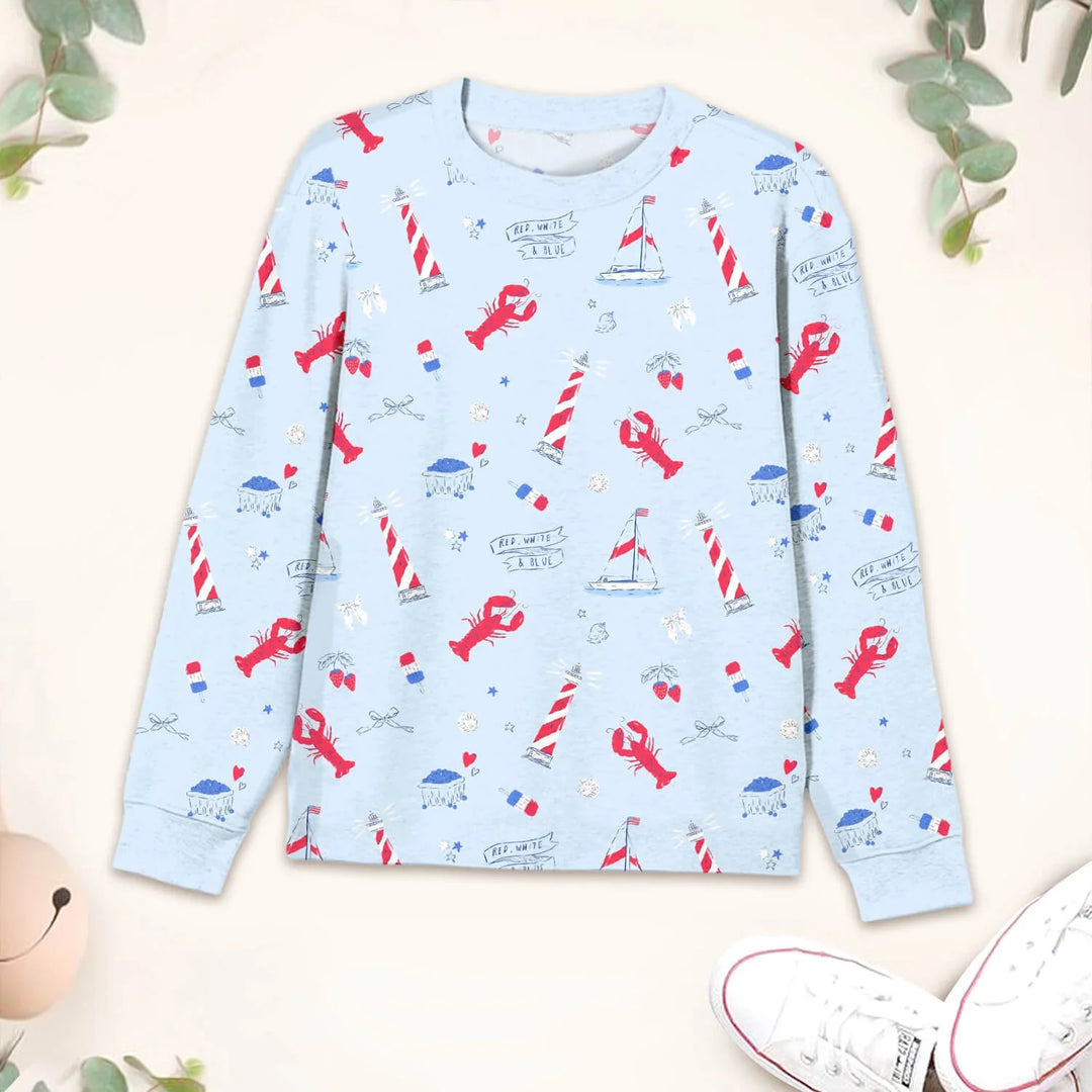 East Coast Two Piece Long Sleeve Pajama Set , East Coast Two Piece Long Sleeve Pajama Set - 12-18M