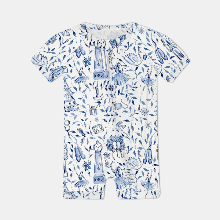 Christmas Nutcracker Toile Shorty Zippy