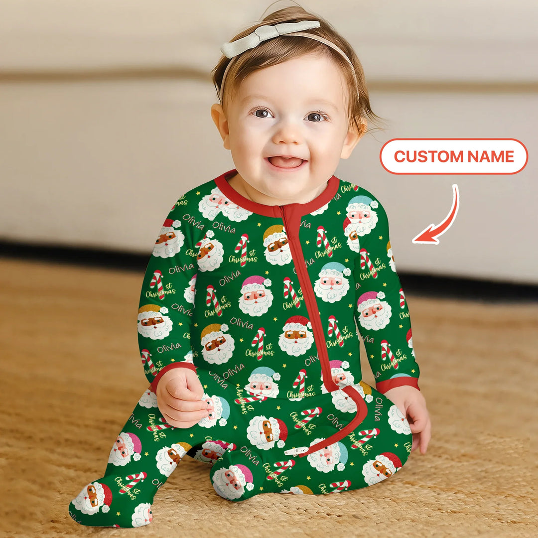 Personalized 1st Christmas Convertible Zippy , Personalized 1st Christmas Convertible Zippy - 0-3M