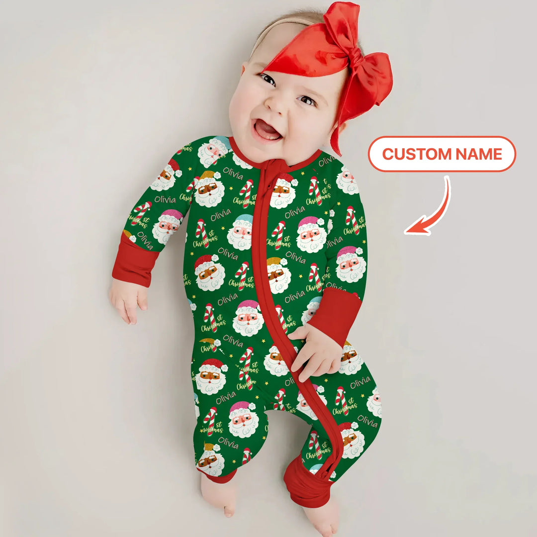 Personalized 1st Christmas Convertible Zippy , Personalized 1st Christmas Convertible Zippy - 0-3M