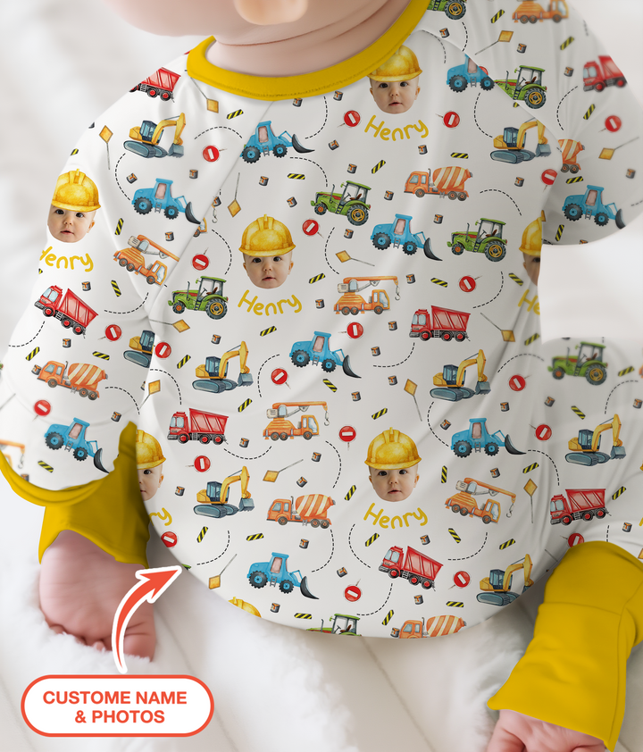 Custom Photo Little Construction Heroes Convertible Zippy