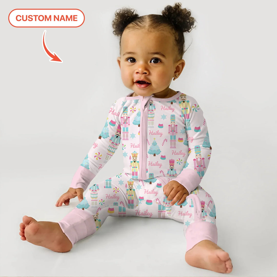 Nutcracker Parade Custom Name Girl Convertible Zippy , Nutcracker Parade Custom Name Girl Convertible Zippy - 0-3M