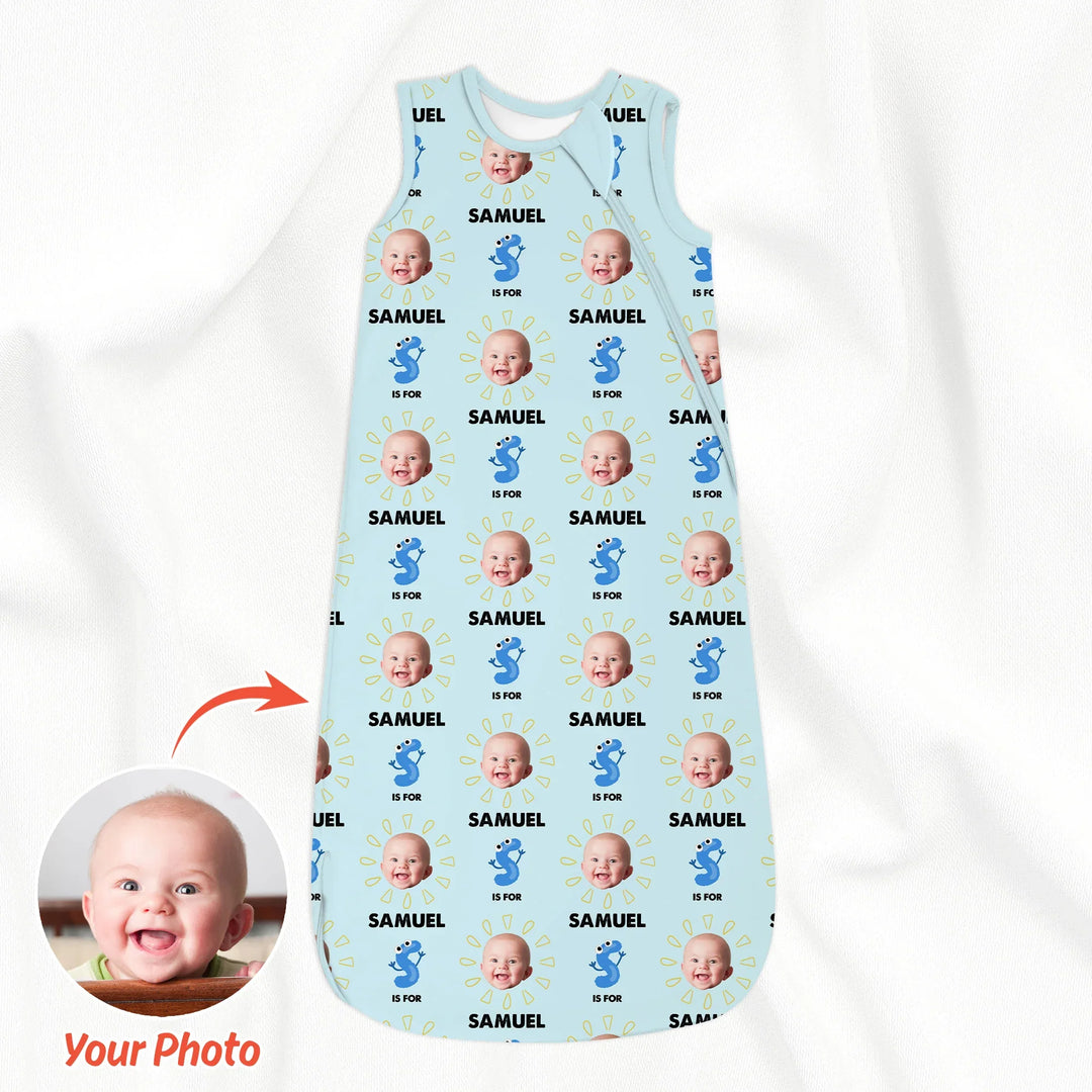 Alphabet Custom Name And Photo Sleep Bag 1.0 TOG , Alphabet Custom Name And Photo Sleep Bag 1.0 TOG - XS