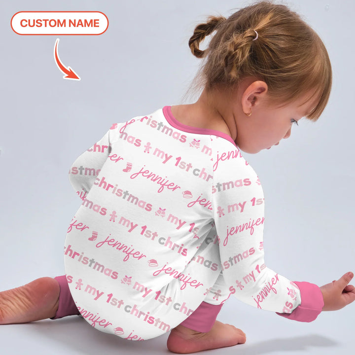 Custom Name My First Christmas Color Mood Convertible Zippy