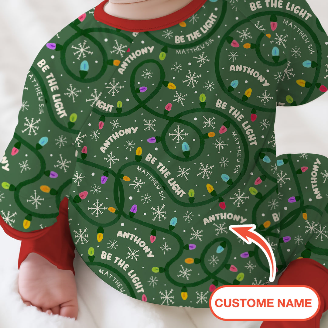 Custom Name Be The Light Christmas Convertible Zippy