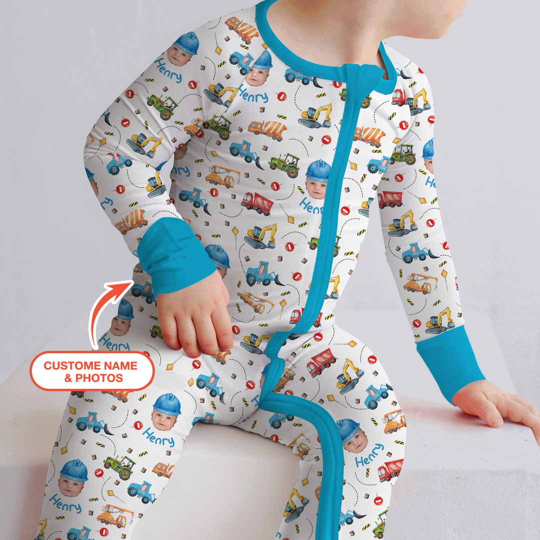 Custom Photo Little Construction Heroes Convertible Zippy
