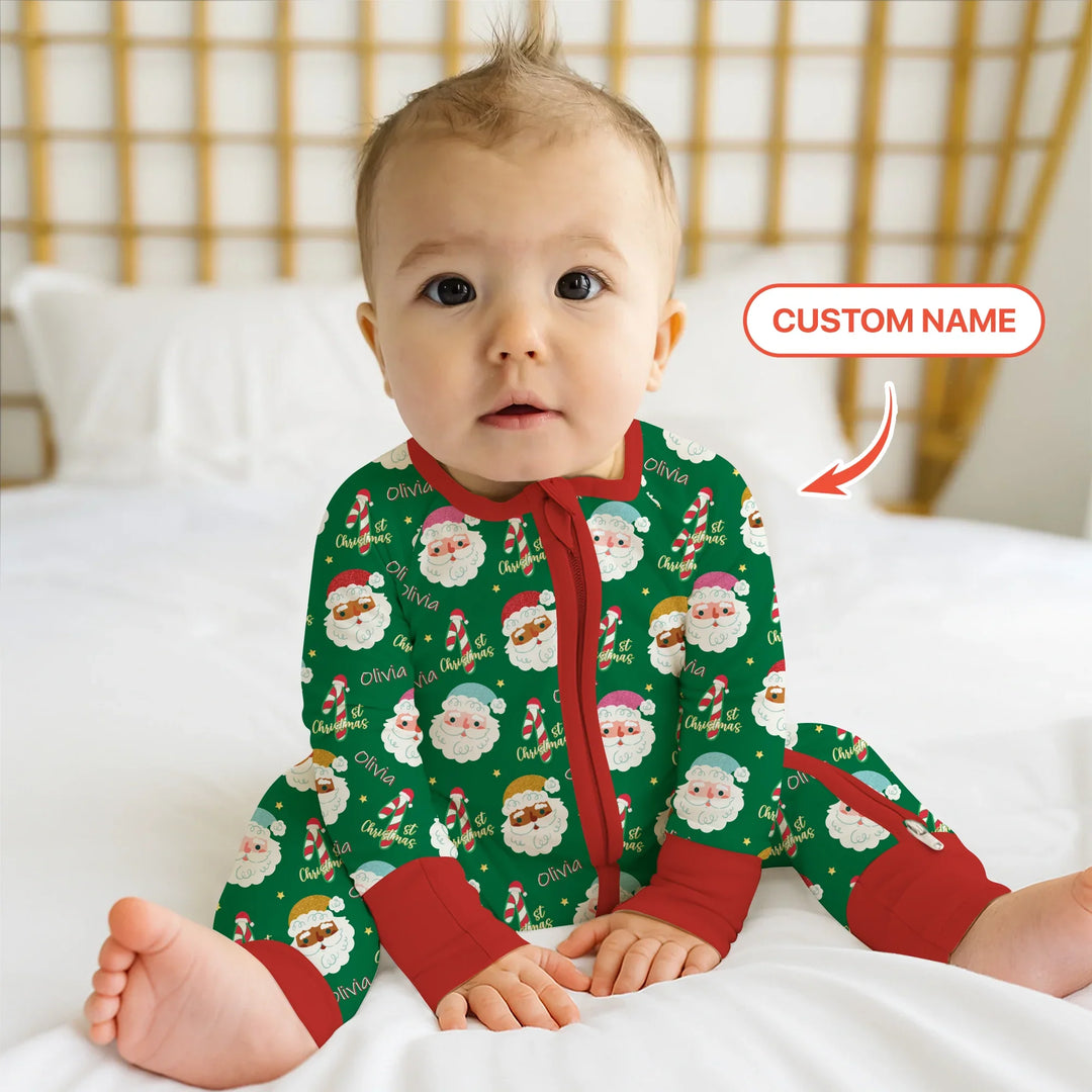 Personalized 1st Christmas Convertible Zippy , Personalized 1st Christmas Convertible Zippy - 0-3M