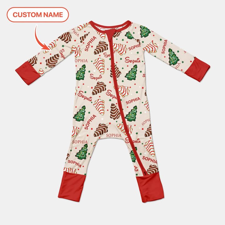 Christmas Tree Cake Custom Name Convertible Zippy , Christmas Tree Cake Custom Name Convertible Zippy - 0-3M